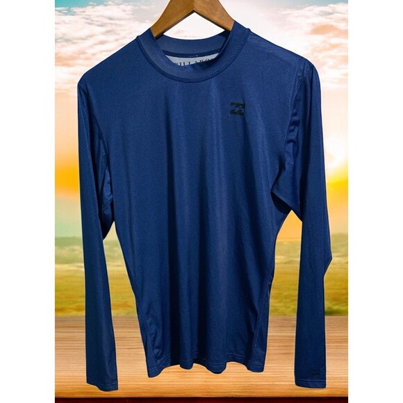 Billabong Shirt Men's Size Medium Blue Built To Submerge UVA UVB Protection - Picture 1 of 4